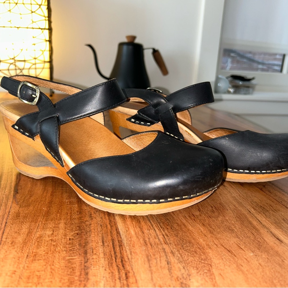 Dansko Mary Jane Style Clog with cutout